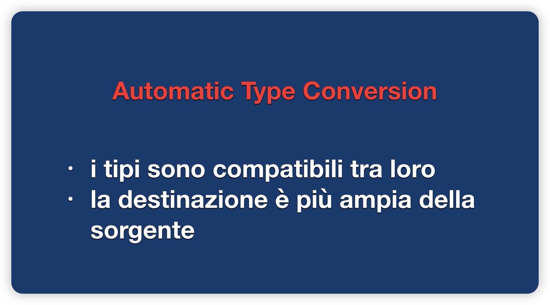 Automatic Type Conversion